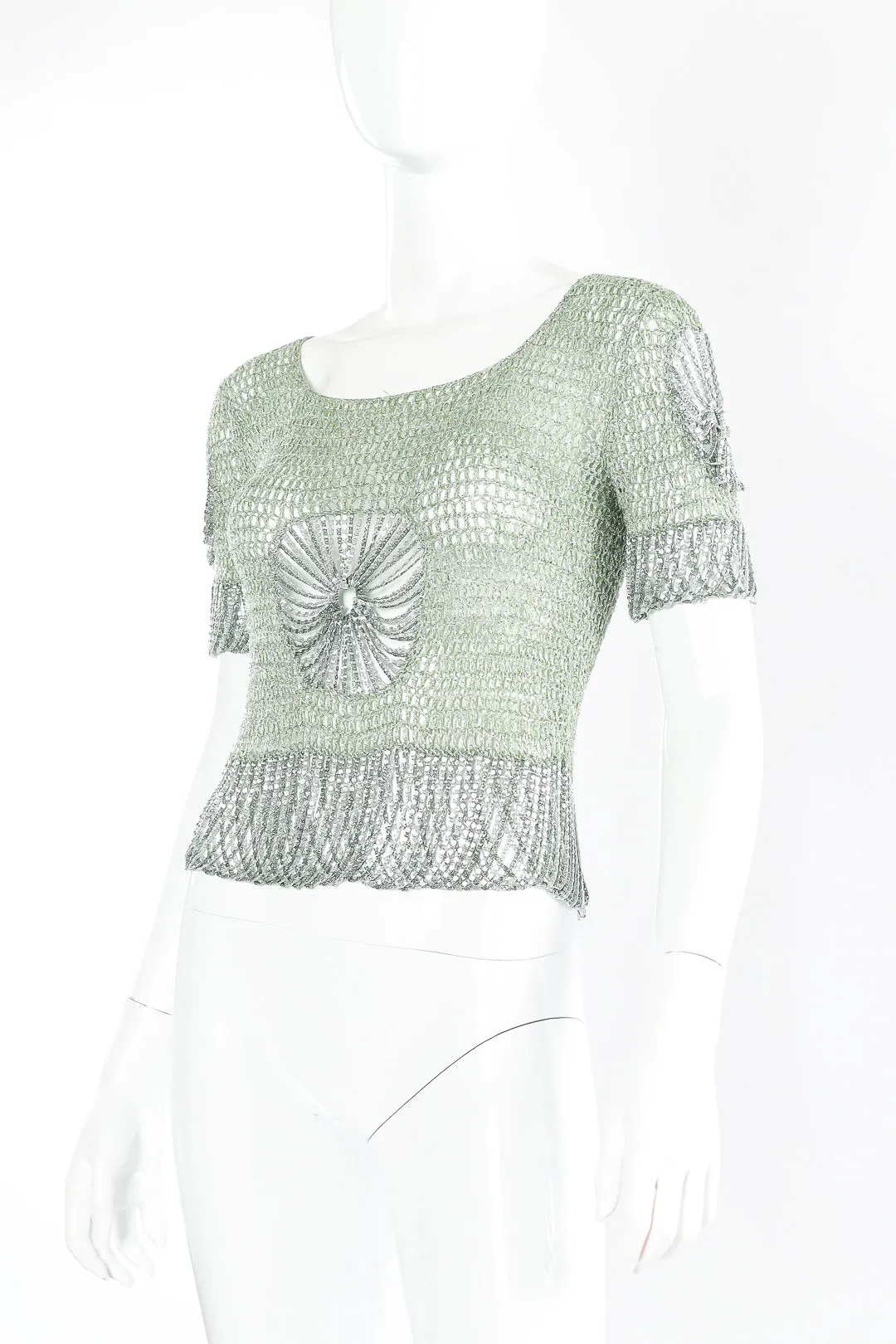 Lamé Knit Chainmail Top