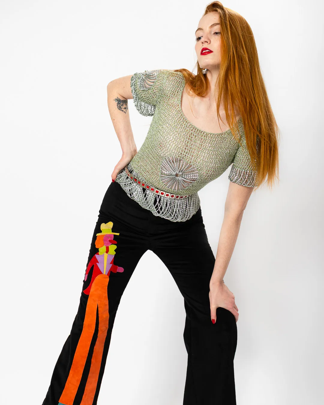 Lamé Knit Chainmail Top