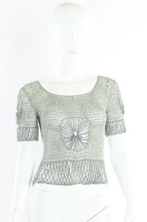 Lamé Knit Chainmail Top