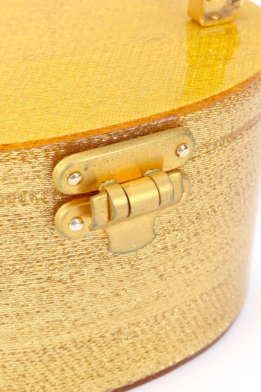 Lamé Lucite Box Bag