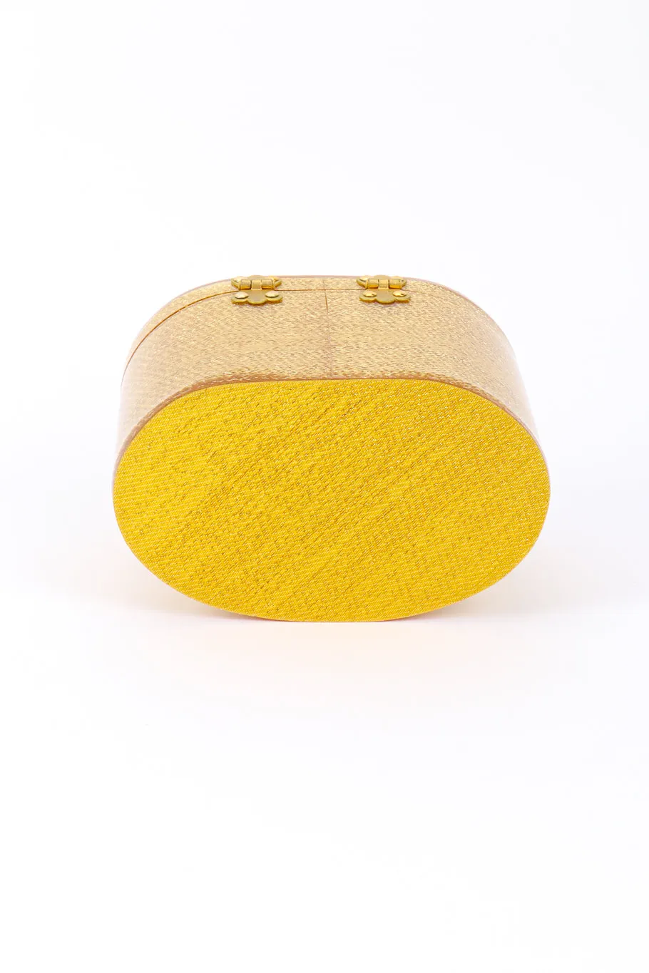 Lamé Lucite Box Bag