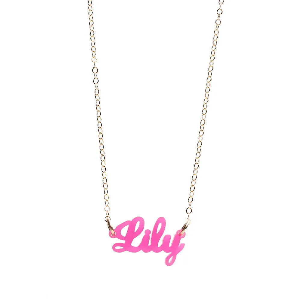 Lauren Nameplate Necklace (WS)