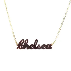 Lauren Nameplate Necklace (WS)