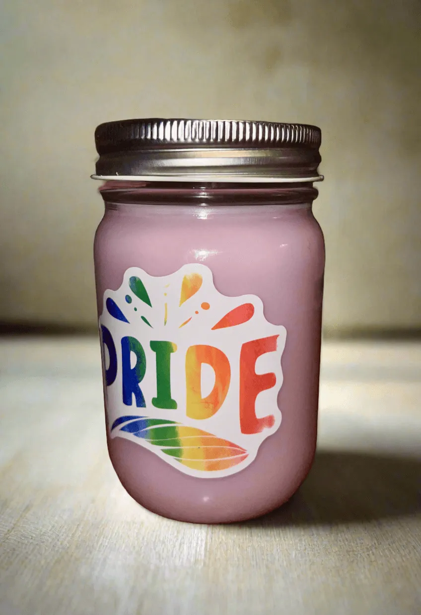 Lavender Fields Scent 14 oz Pride Candle