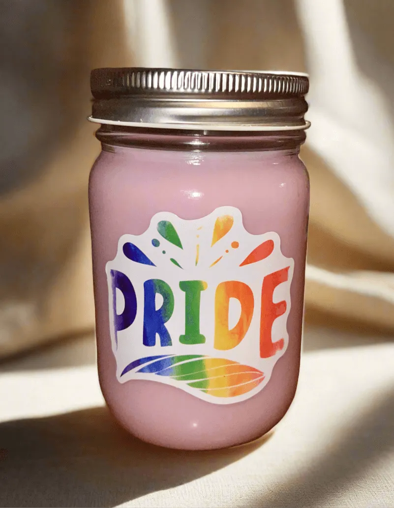 Lavender Fields Scent 14 oz Pride Candle