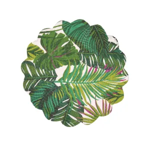 Layla Quilted Round Reversible Cotton Placemat