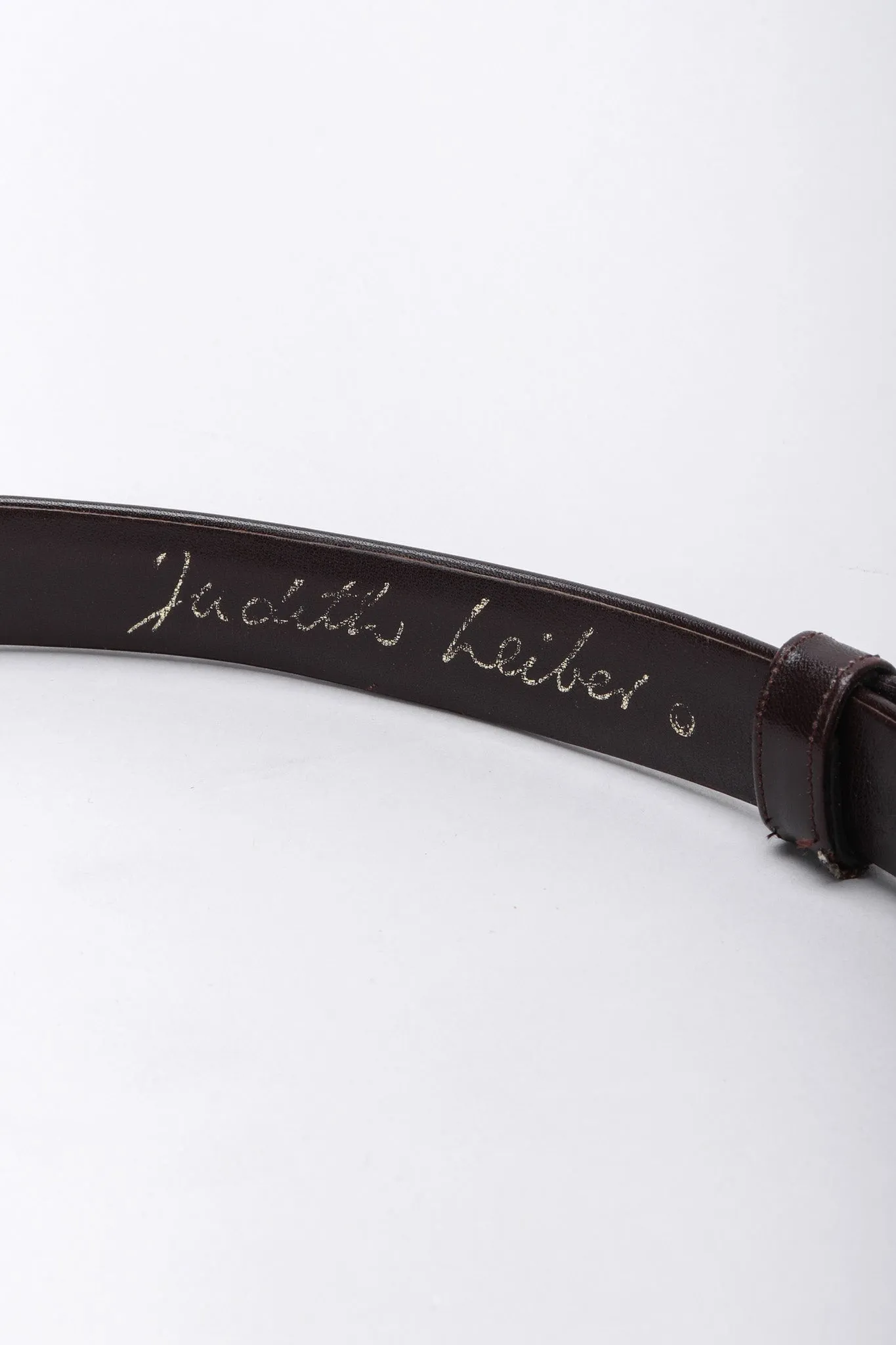 Leather V Shape Buckle Belt