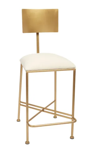 Leighton Counter Stool-Gold (Set of 2)