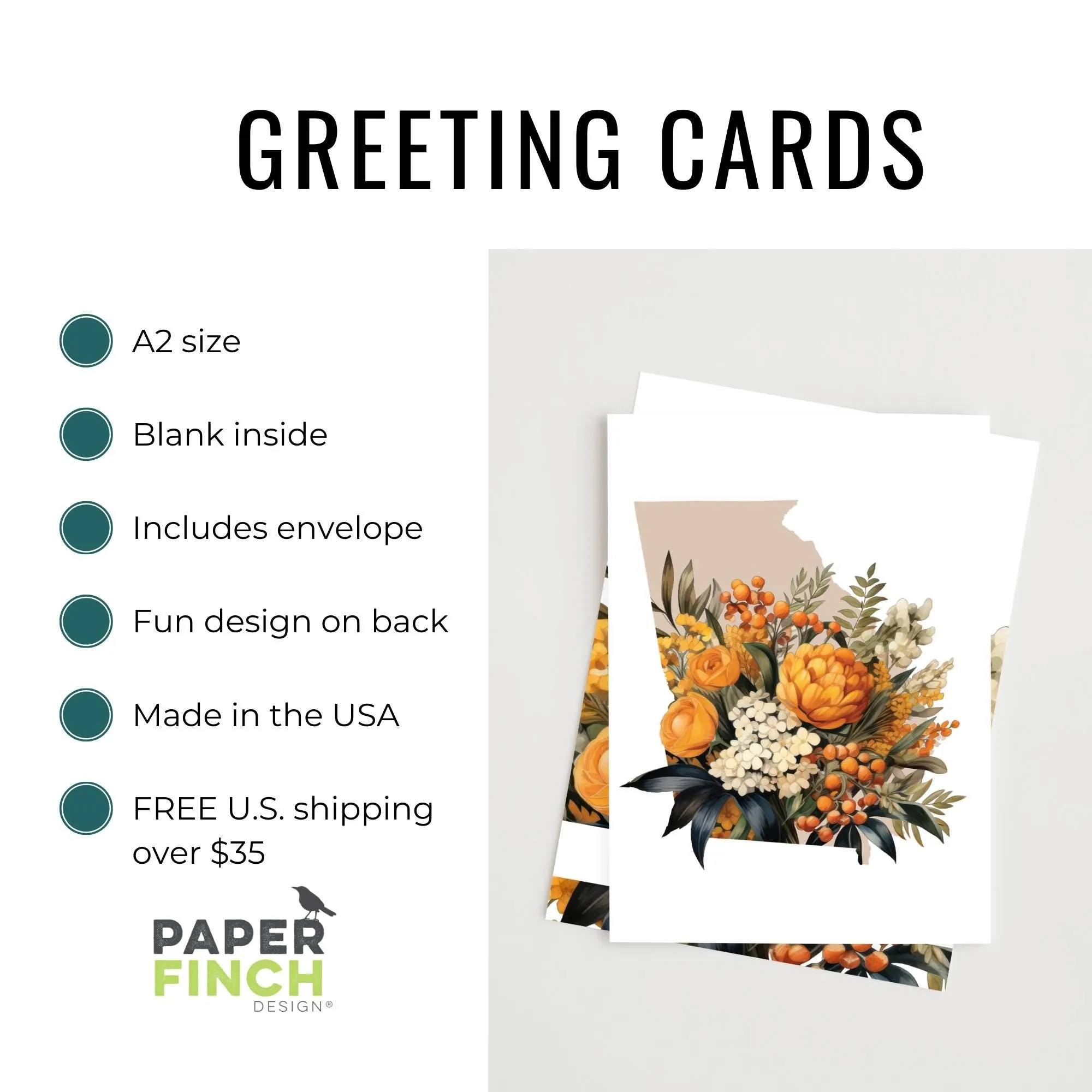 Lemon Greeting Card with Yellow Gingham Back, Fresh Citrus Note Card, Spring & Summer Greeting, Handcrafted Stationery Gift