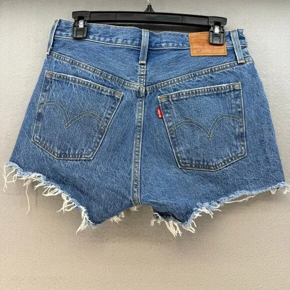 Levi's 501XX Big E Jean Shorts Women's 27x2.5 Button Fly Summer Preppy EUC