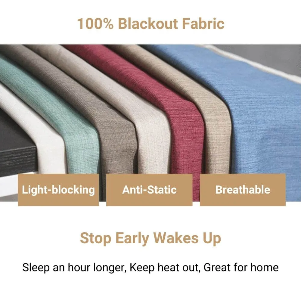 Liam Blackout Cotton Linen Curtains (1 Panel)