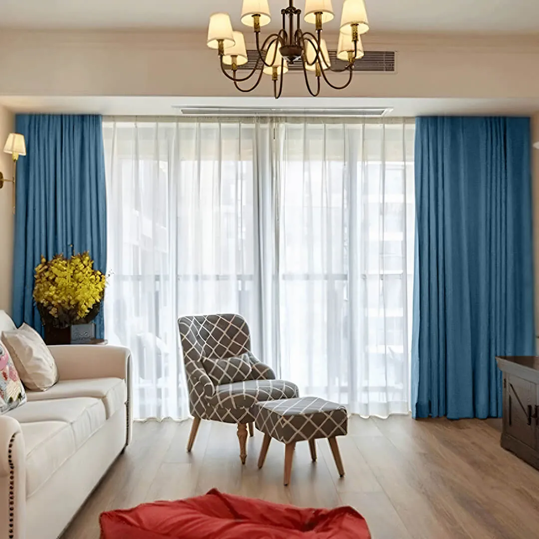 Liam LuxeGuard Blackout Cotton Linen Curtains