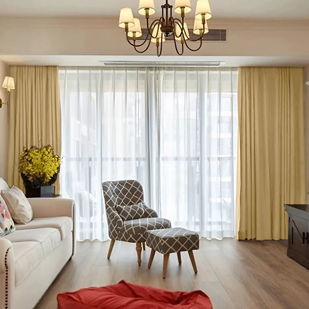 Liam LuxeGuard Blackout Cotton Linen Curtains