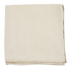Light Champagne Linen Row Pocket Square