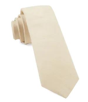 Light Champagne Linen Row Tie