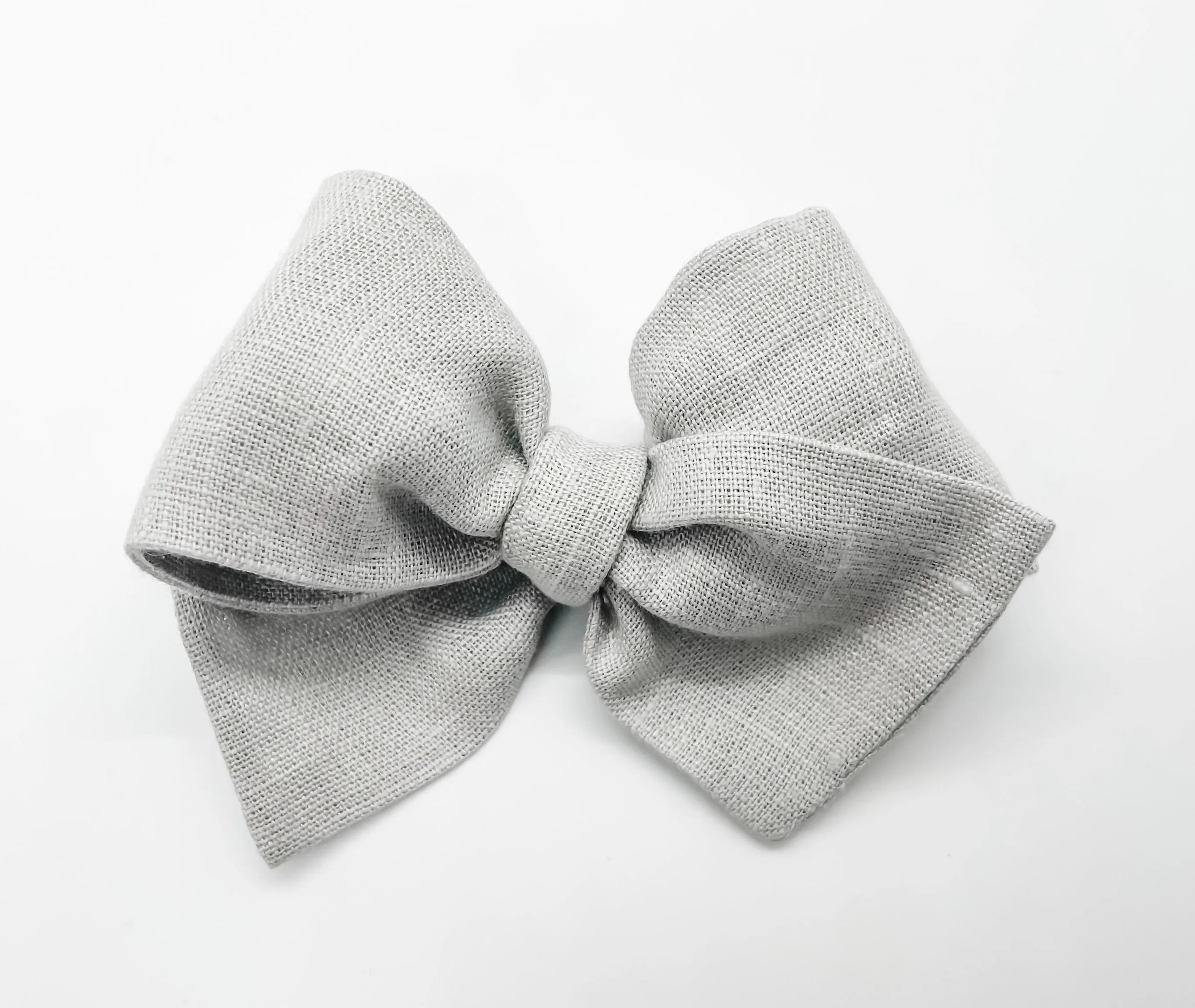 Light Gray Linen Bow