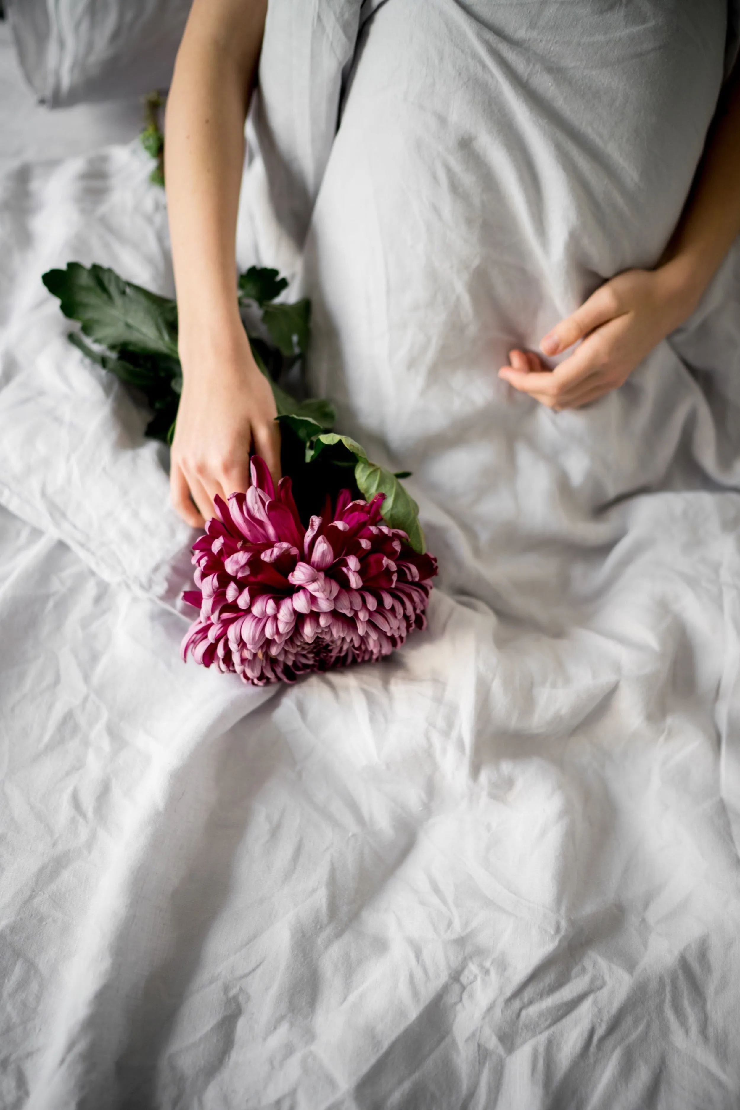 Linen duvet cover - light gray
