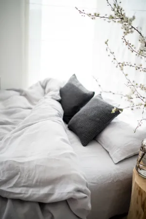 Linen duvet cover - light gray
