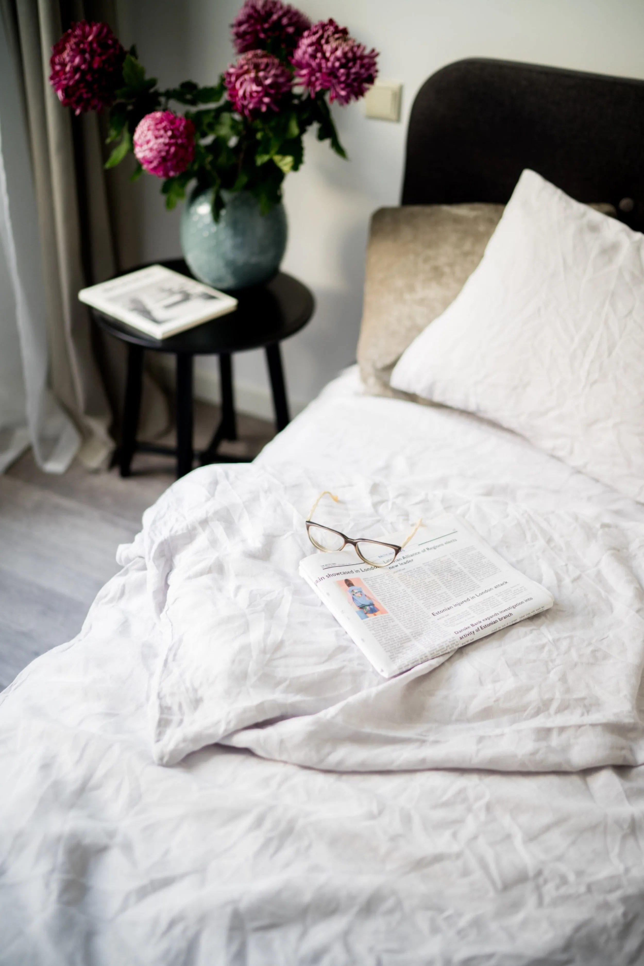 Linen duvet cover - light gray