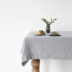 Linen Tablecloth | 55” x 98” | Light Grey