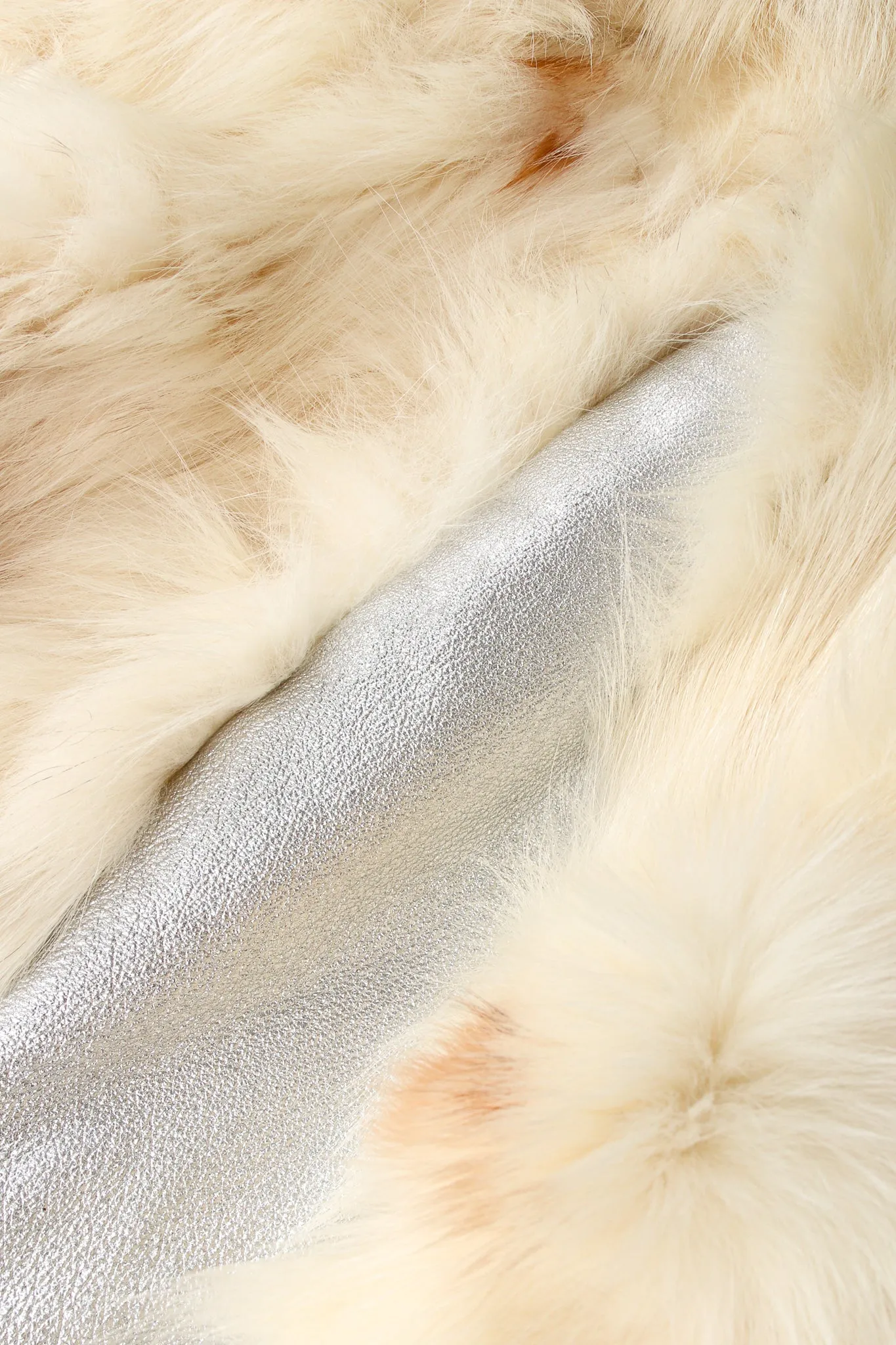 Long Fox Fur Cocoon Coat