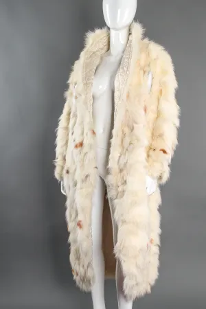Long Fox Fur Cocoon Coat