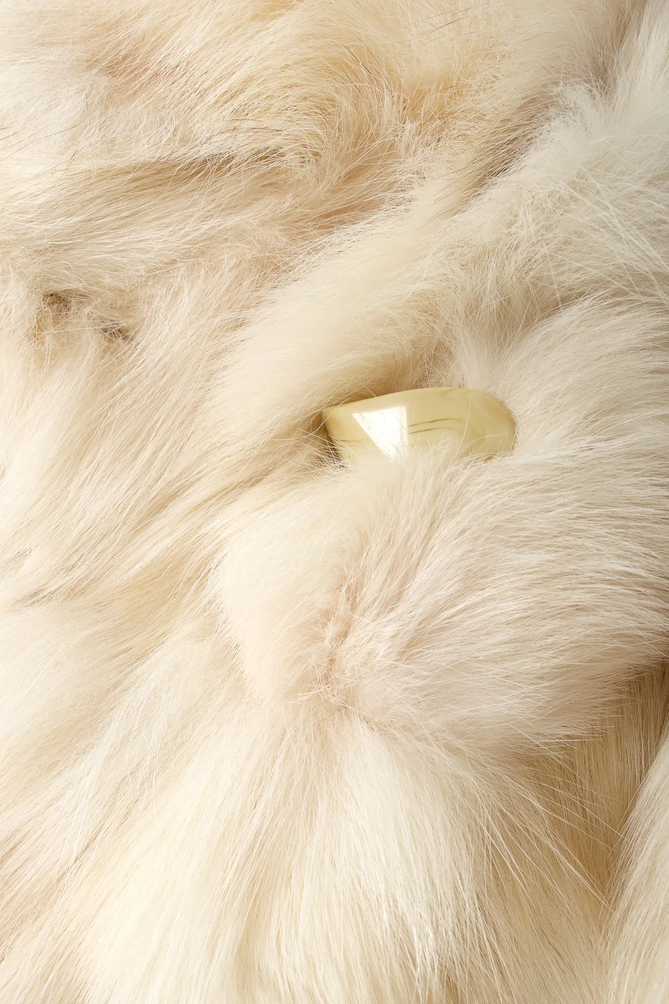 Long Fox Fur Cocoon Coat