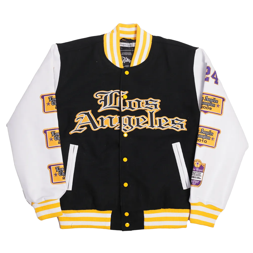 LOS ANGELES CHAMPION VARSITY JACKET (BLACK)