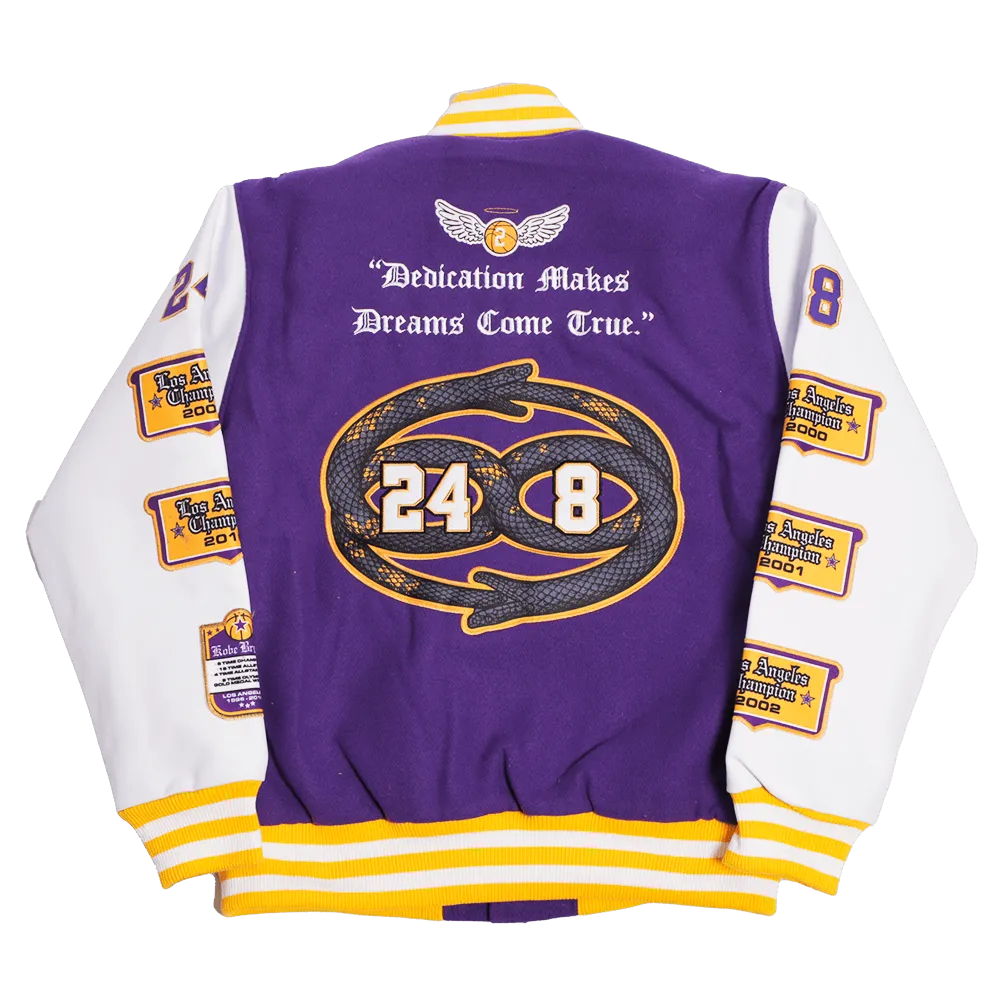 LOS ANGELES CHAMPION VARSITY JACKET (PURPLE)