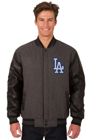 Los Angeles Dodgers Reversible Wool and Leather Jacket