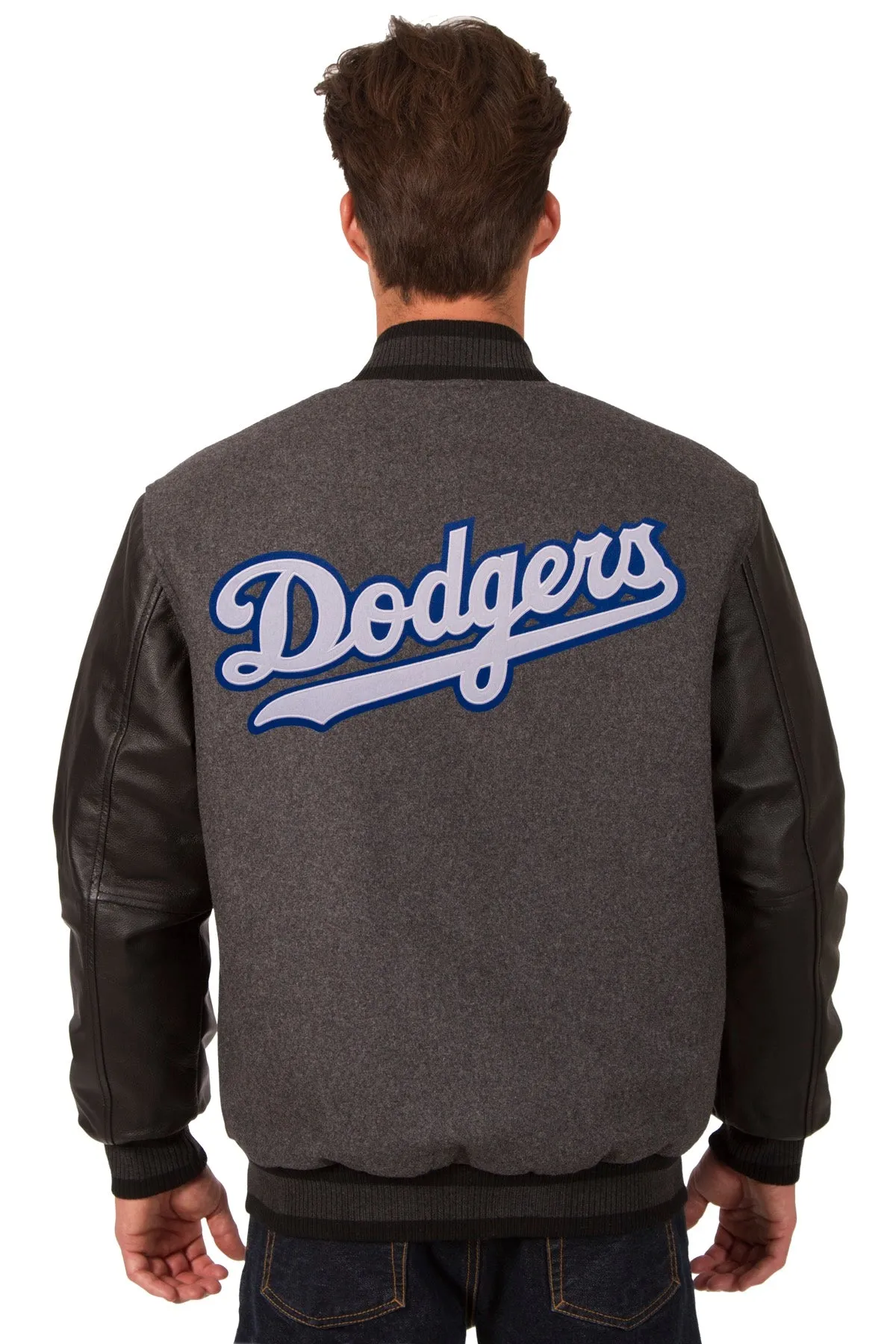 Los Angeles Dodgers Reversible Wool and Leather Jacket