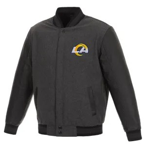 Los Angeles Rams Reversible Wool and Leather Jacket