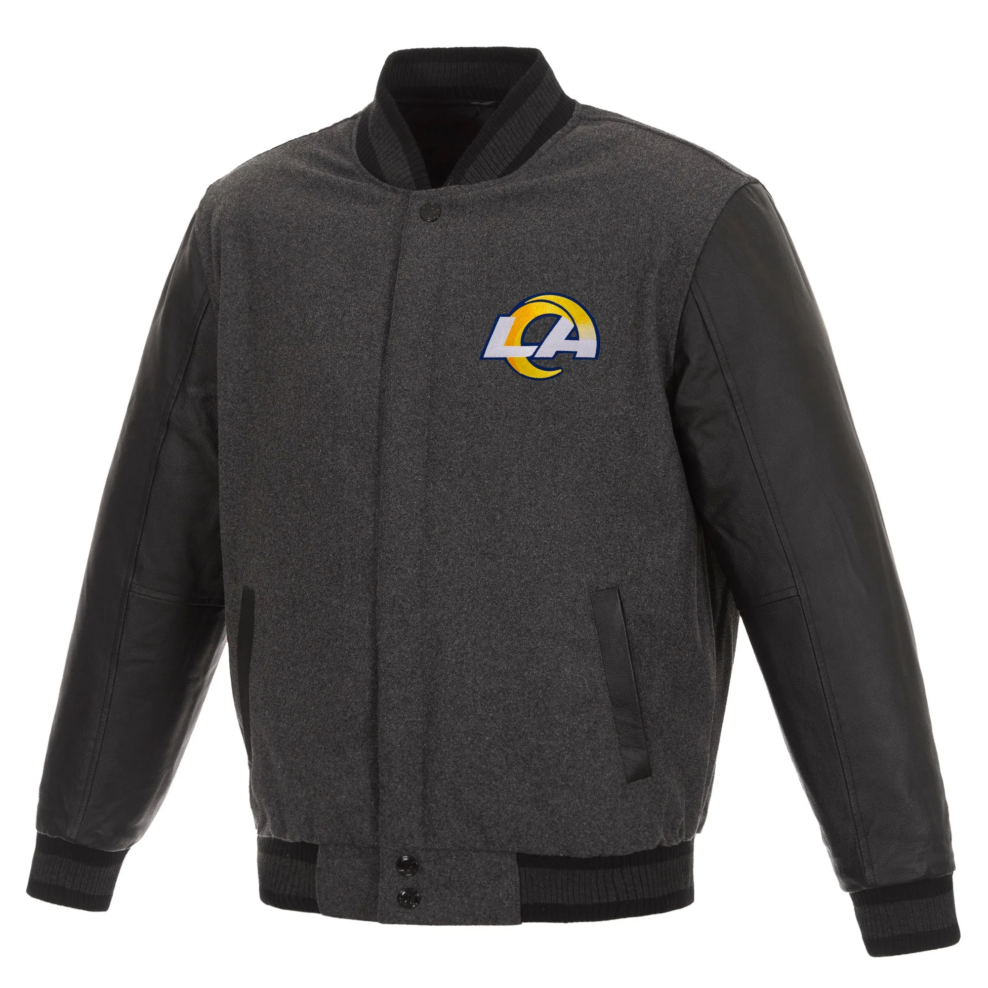 Los Angeles Rams Reversible Wool and Leather Jacket