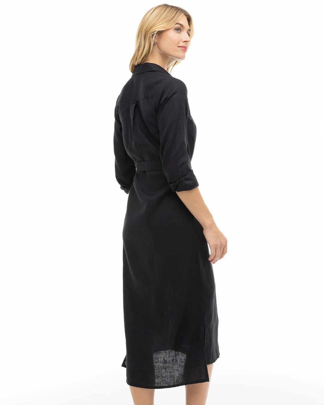 Luxe Linen Shirt Dress