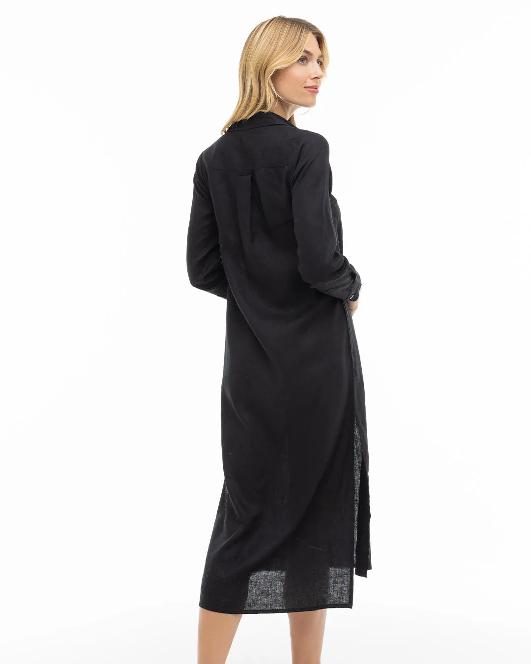 Luxe Linen Shirt Dress