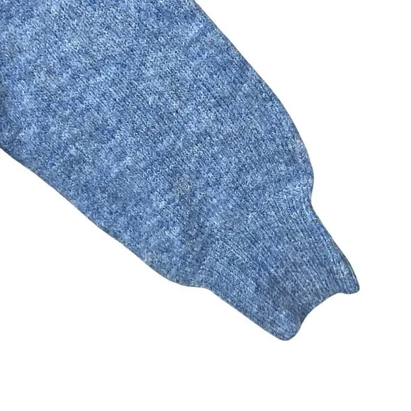 MADEWELL Wilmington Sweater Hoodie NWT NEW Heather Denim Blue Alpaca Wool sz M