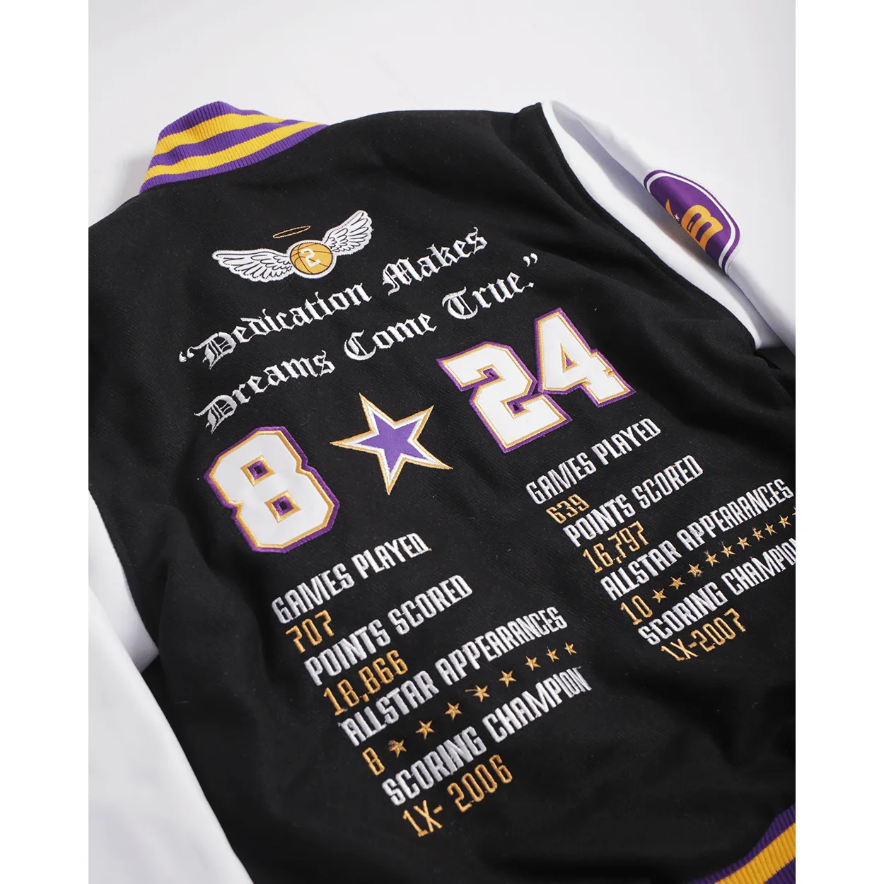 MAMBA LA LEGEND YOUTH VARSITY JACKET (BLACK)