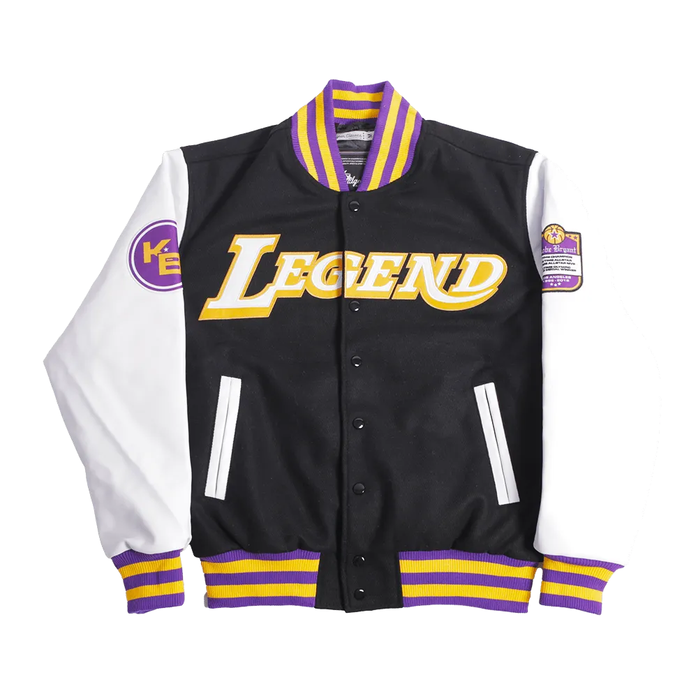 MAMBA LA LEGEND YOUTH VARSITY JACKET (BLACK)