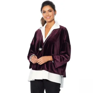 MarlaWynne Women's Velvet Kimono Sleeve Cardigan