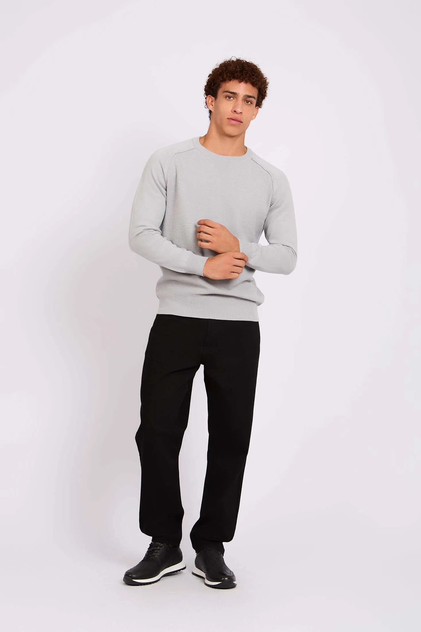 Men Pullover Regular Fit  Grey