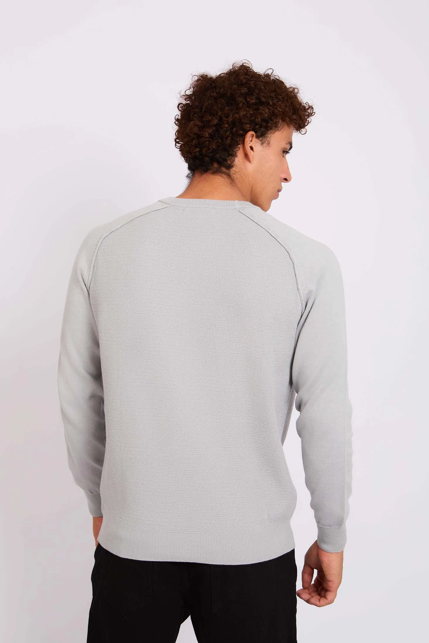 Men Pullover Regular Fit  Grey