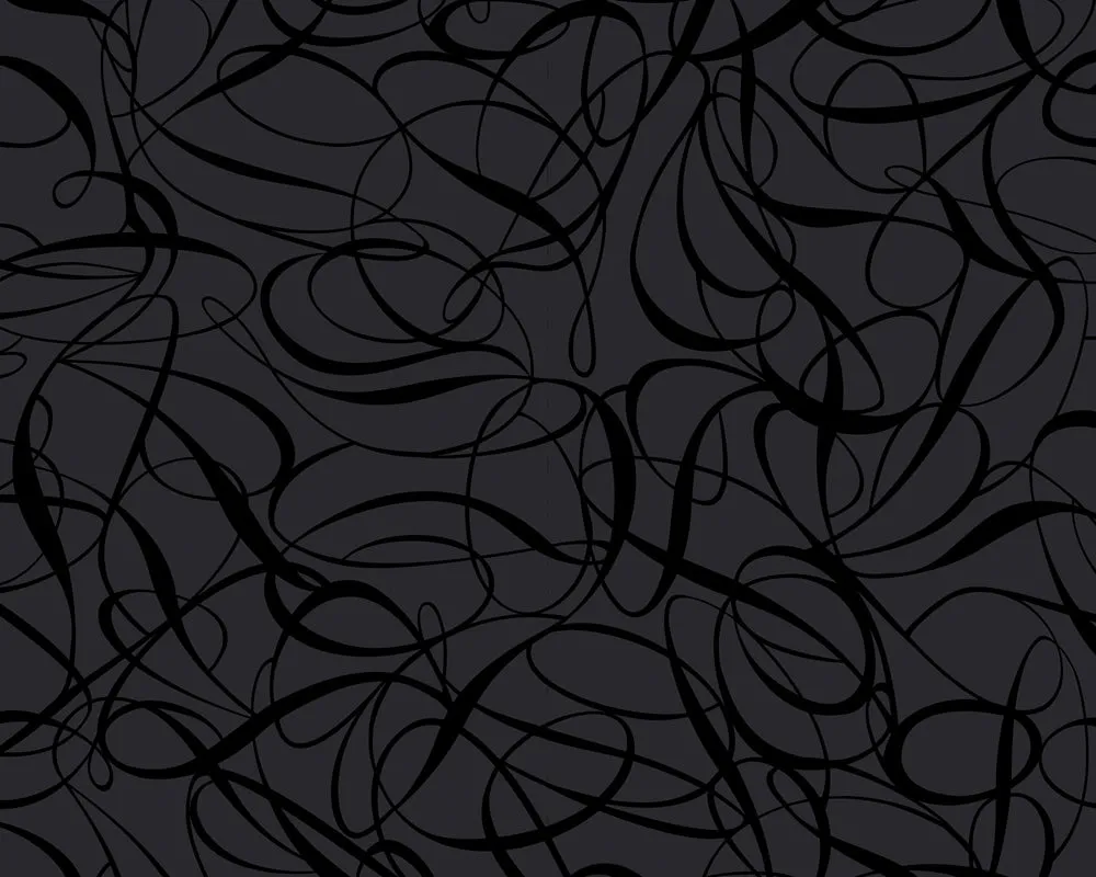 Metallic Black Black & White 3 132062 Wallpaper