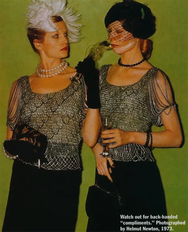 Metallic Crochet Knit Chain Drape Top