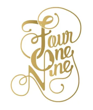 Metallic Fancy Four One Nine Tattoo (Discontinued)