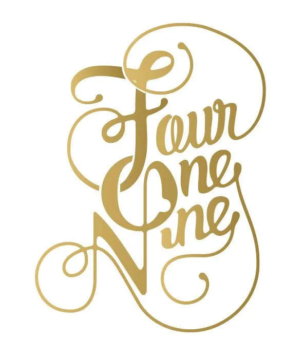 Metallic Fancy Four One Nine Tattoo (Discontinued)