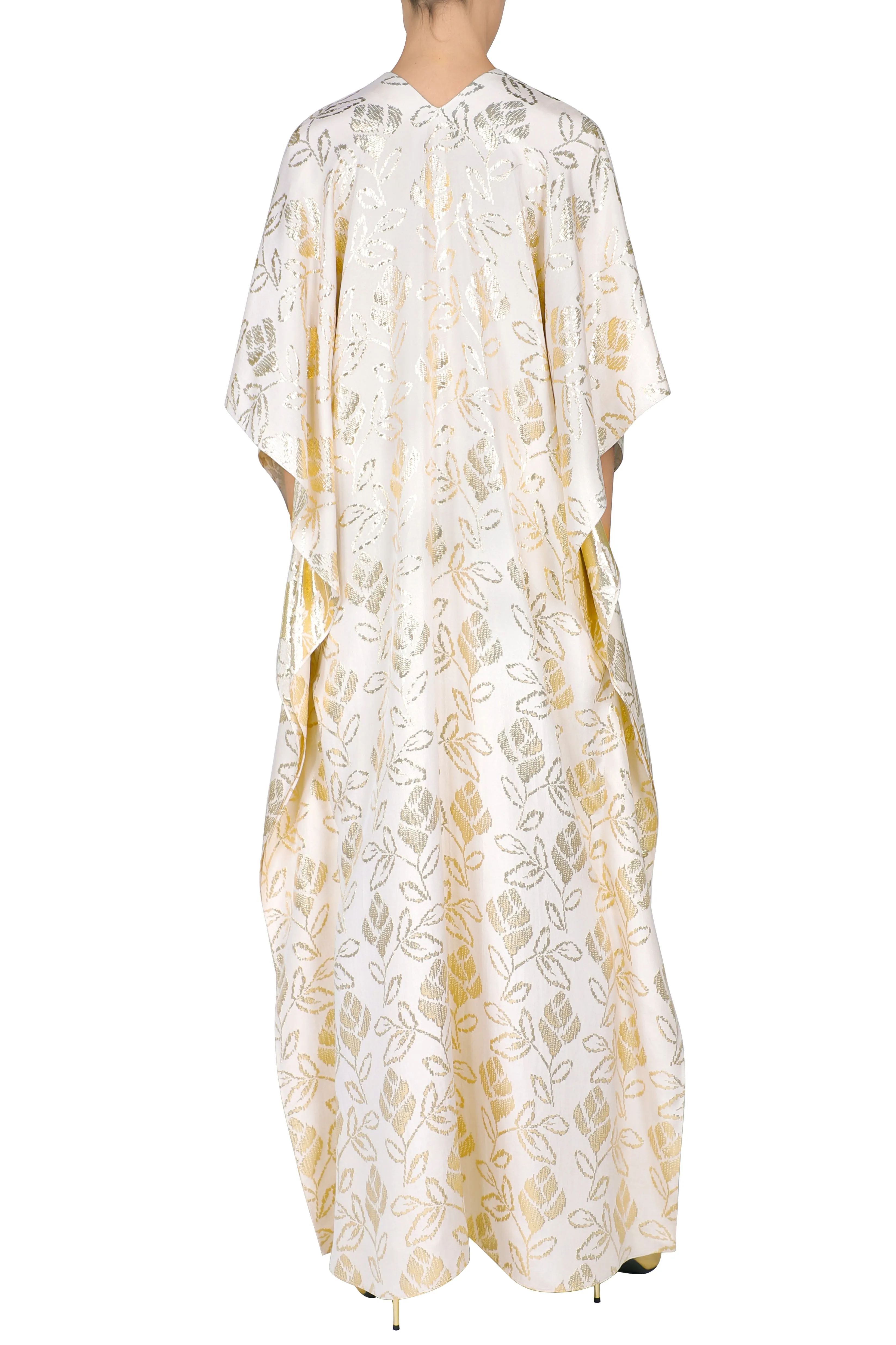 Metallic Floral Boubou Caftan