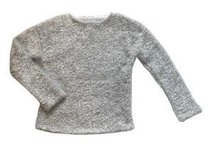 METALLIC FUZZ SWEATER