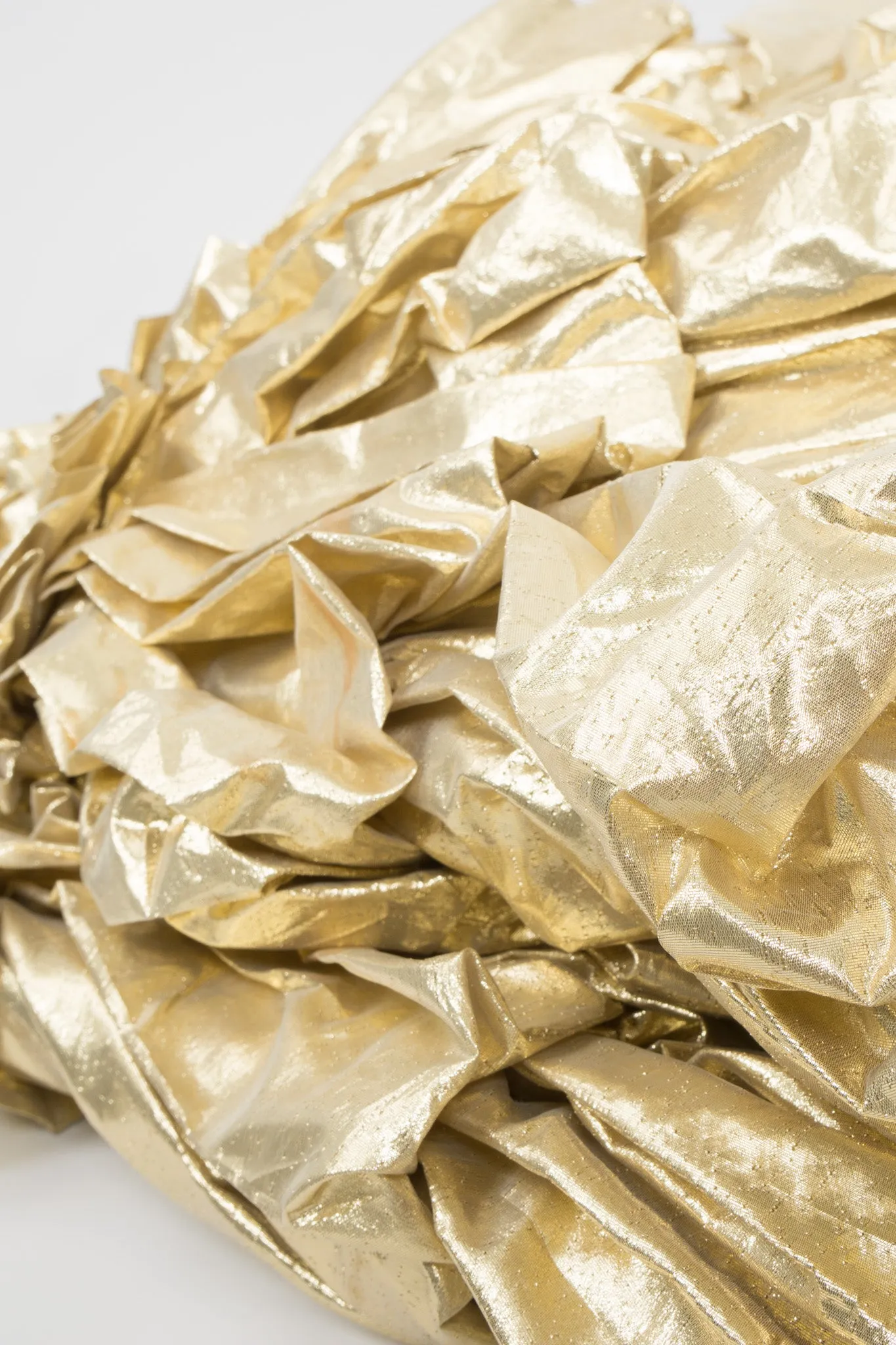Metallic Lamé Belle Gown