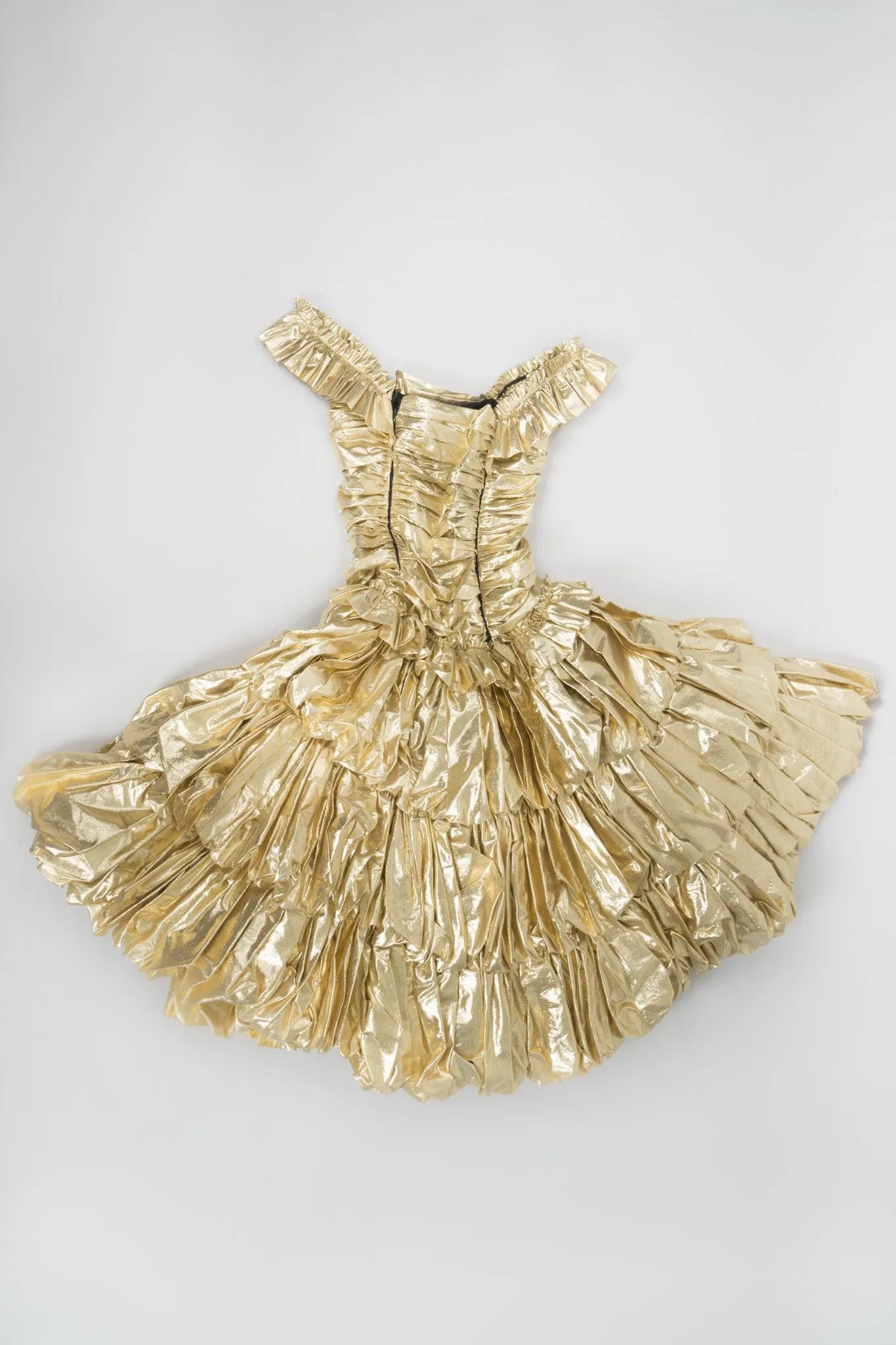 Metallic Lamé Belle Gown