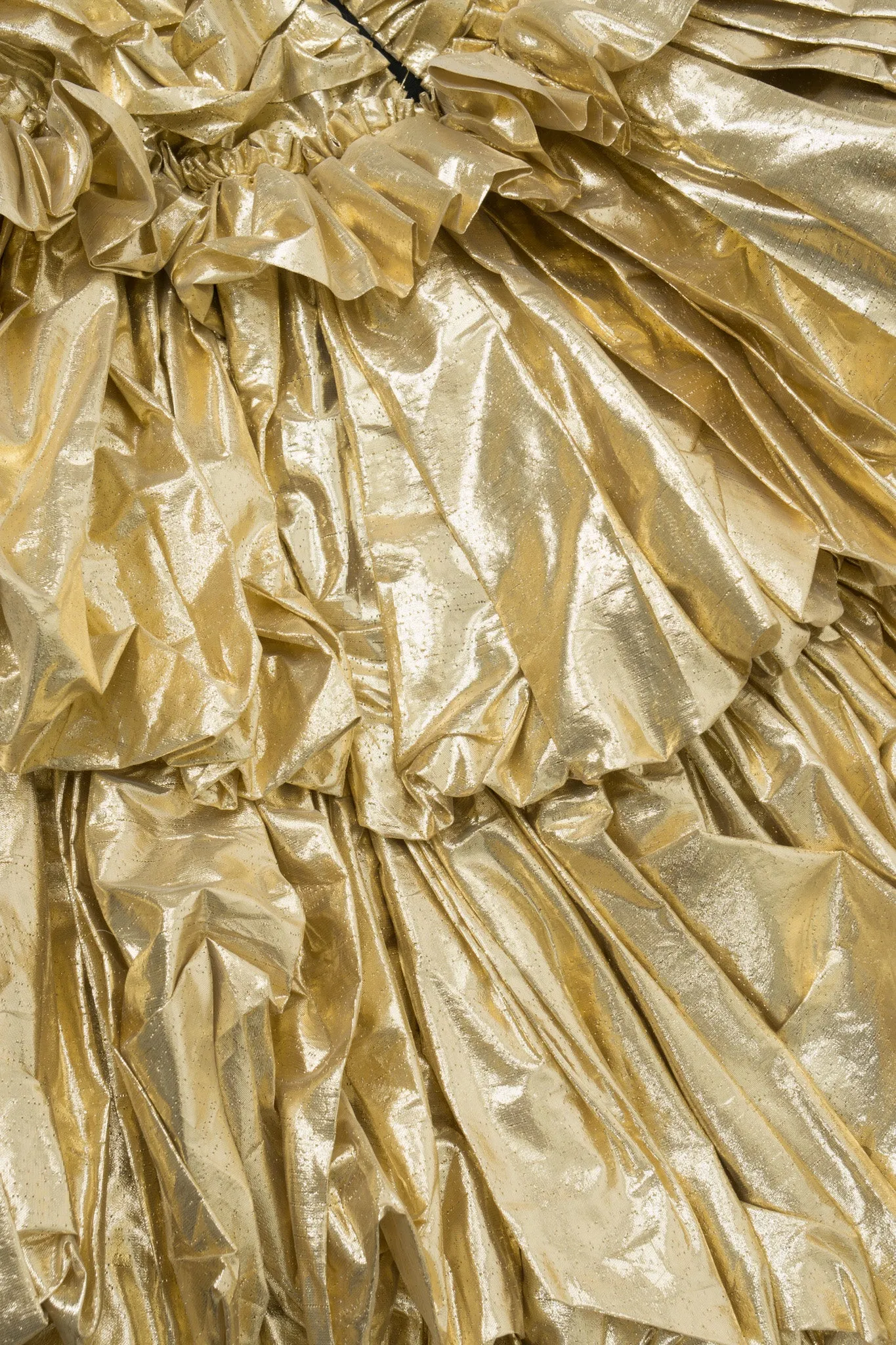 Metallic Lamé Belle Gown